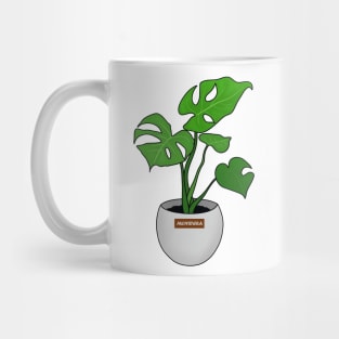 Monstera Deliciosa Leaf Mug